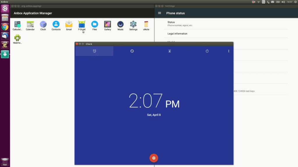 android emulator linux