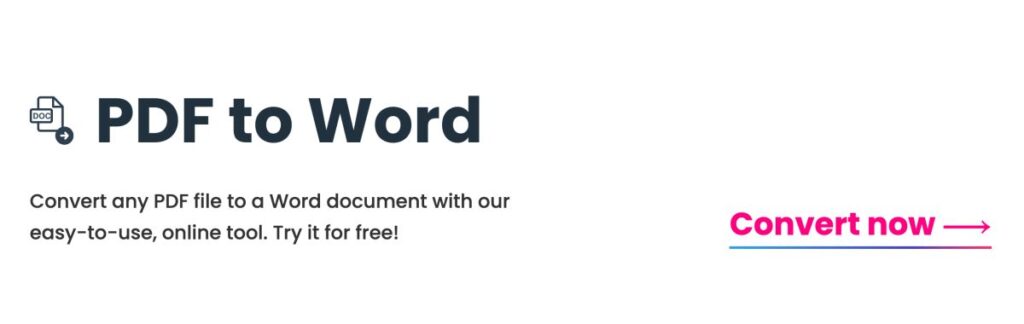 Free PDF to Word Editor