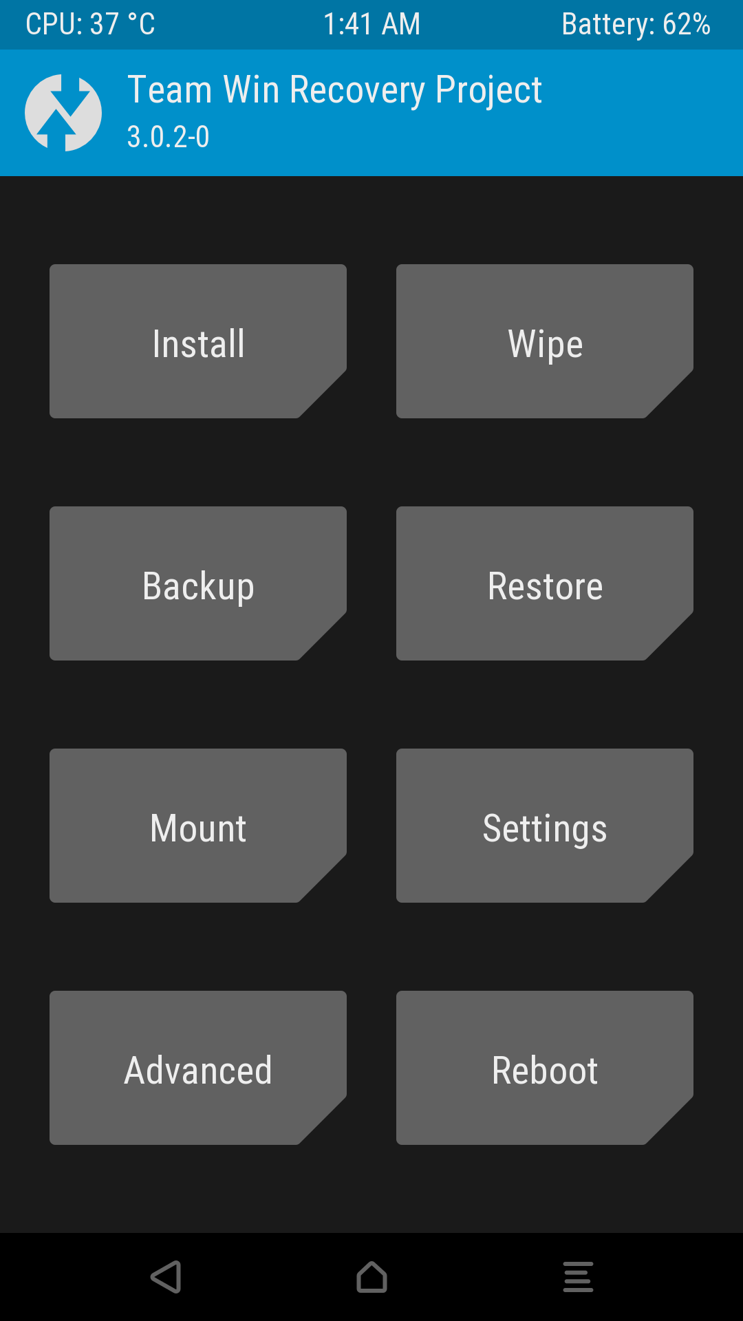 twrp custom recovery on Android Device
