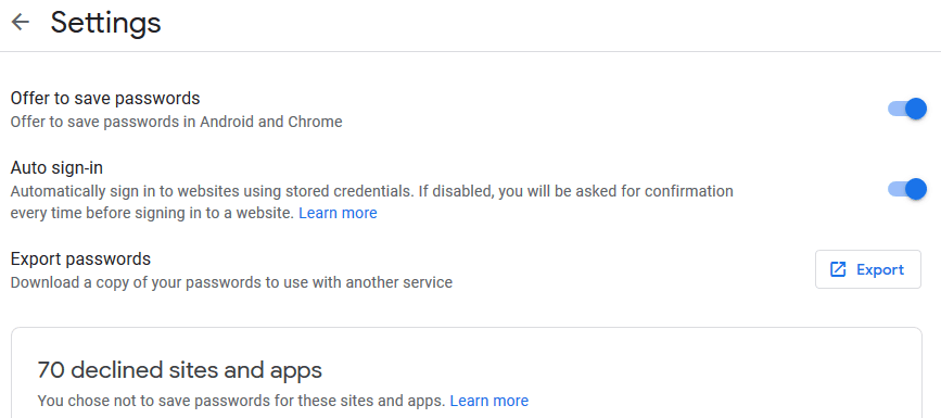 How to find google password manager