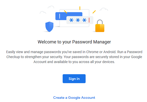 google password manager