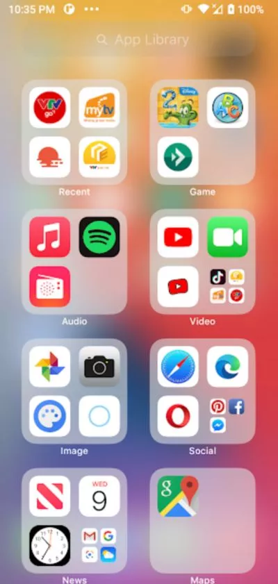 iOS like Android Launcher