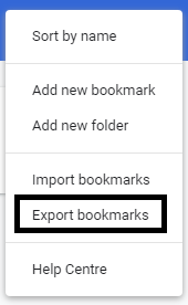 export bookmarks from chrome