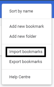 import bookmarks to chrome