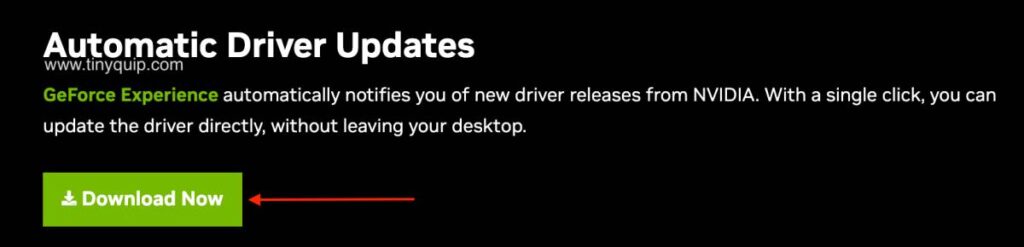 Automatic Drivers Update on Nvidia GeForce Experience