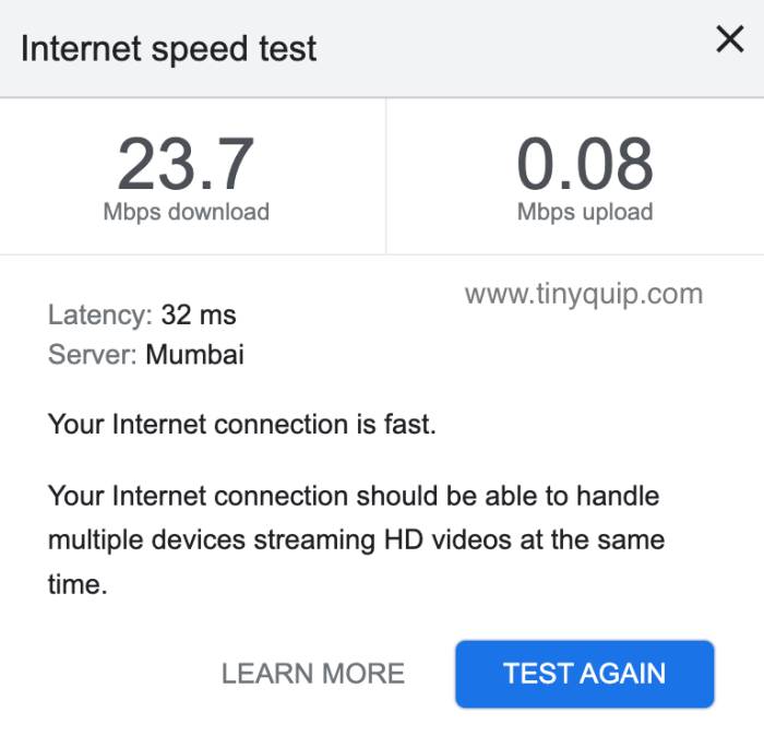 Internet speed test Roblox to fix error code 267