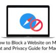 how to block a website on mac