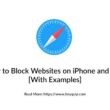 block website on iphone