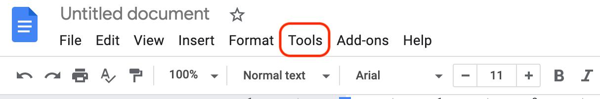 word count in google documents