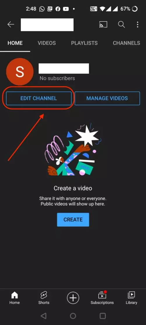 Change YouTube Channel Name on Android