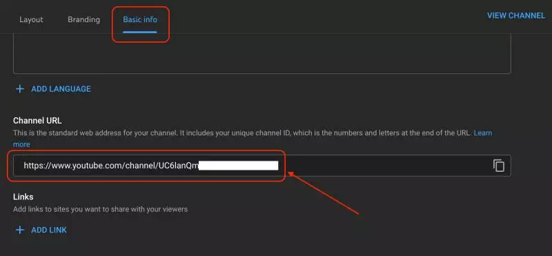YouTube channel URL to a custom name