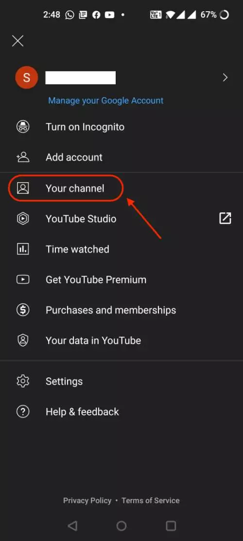 Change YouTube Channel Name on Android