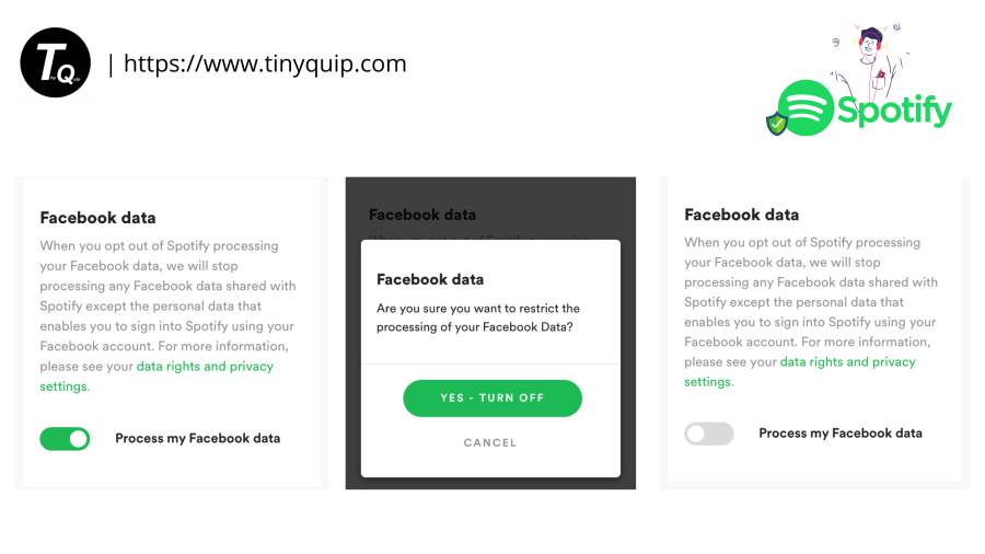 spotify settings facebook data sharing