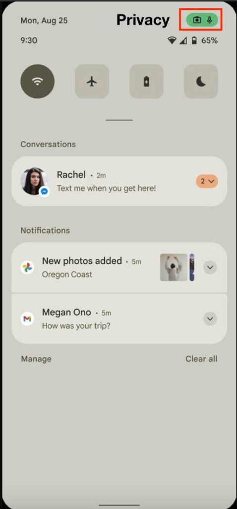 google android 12 new privacy feature