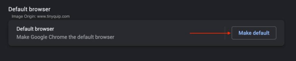 Use Google Chrome as Default Browser