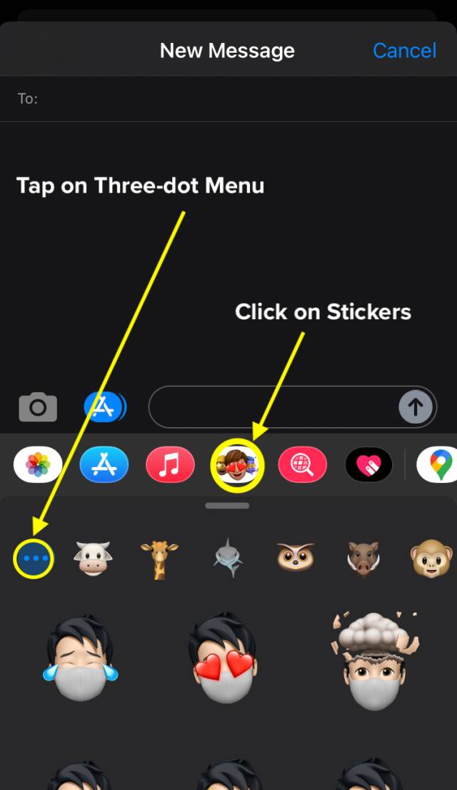 create and save memoji