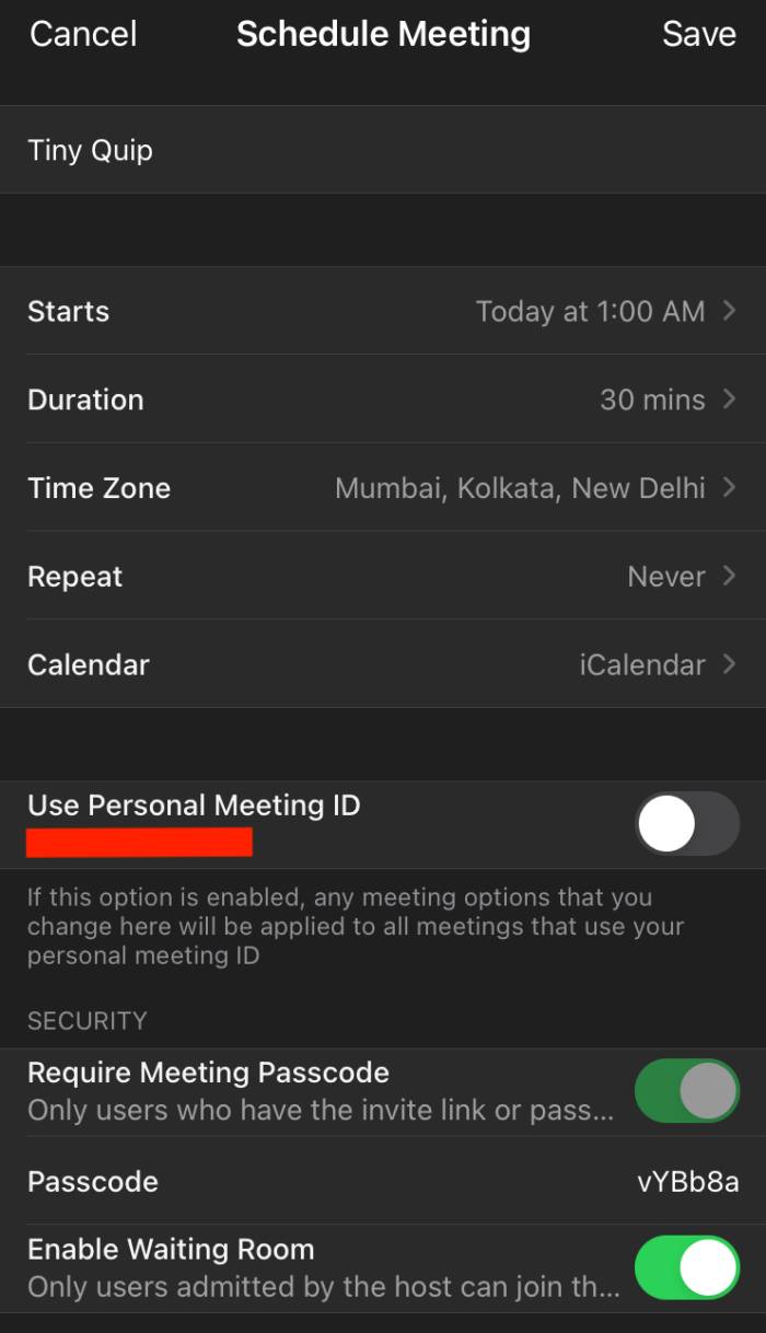 how to schedule meeting on Zoom