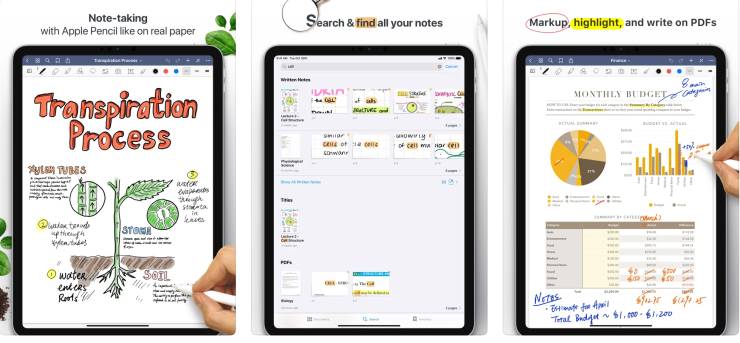 notes apps for ipad