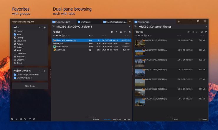 one commander file manager