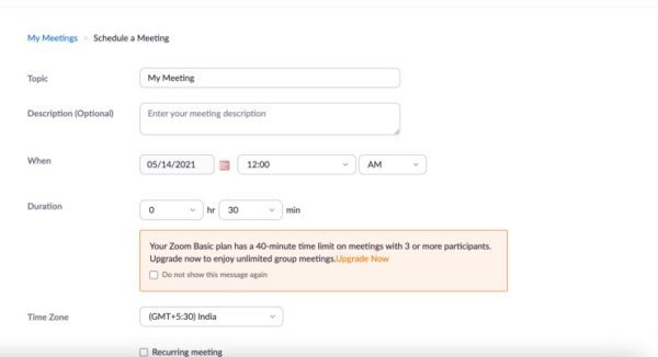 [Visual Guide] How to Schedule a Zoom Meeting in Advance - Tiny Quip