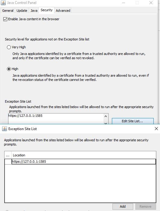 https 127 0 0 1 1585 Emsigner Error