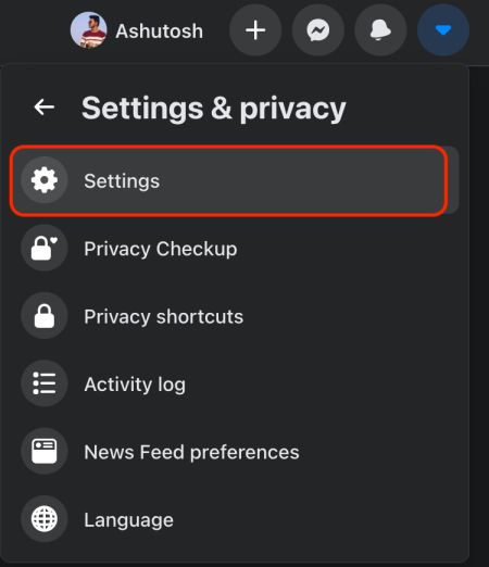 block facebook user account
