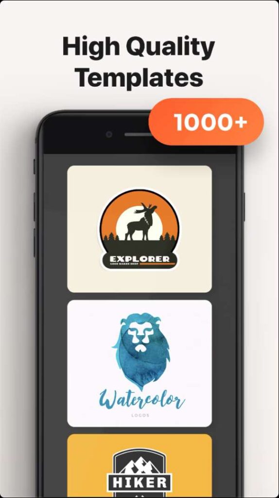 iPhone app for creating logo