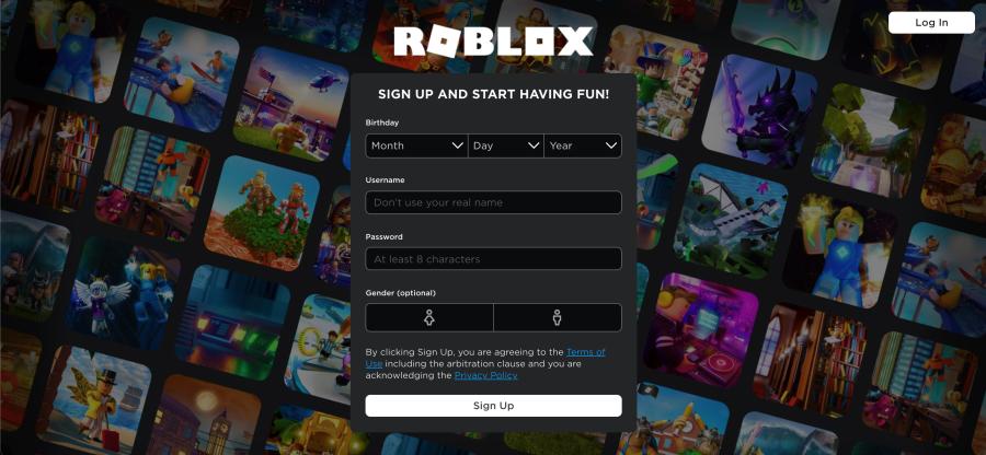 roblox new account