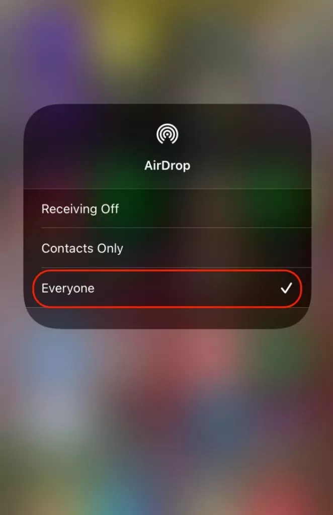 AirDrop not working on iPhone