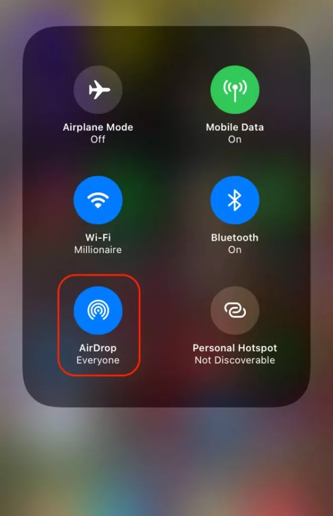 AirDrop not working on iPhone