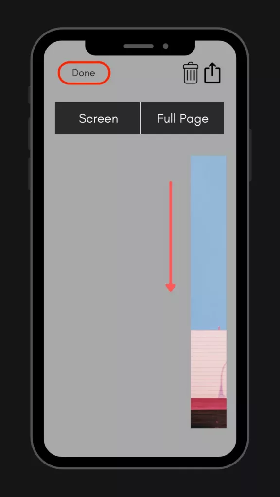 Take full page screenshot of website on iPhone