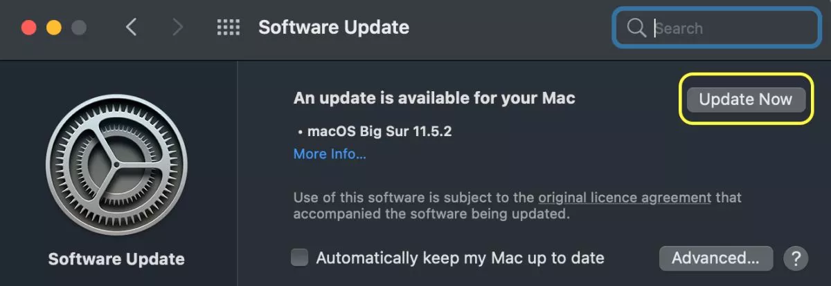 How to update Mac