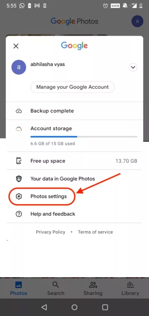 How to Backup and Sync on Google Photos