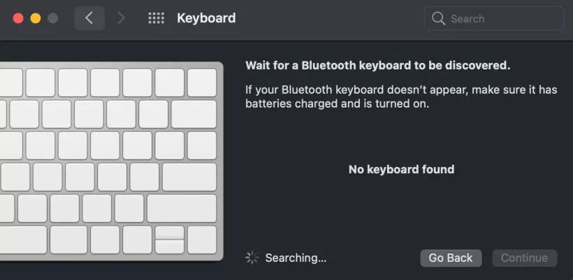 Bluetooth keyboard unresponsive error on Mac