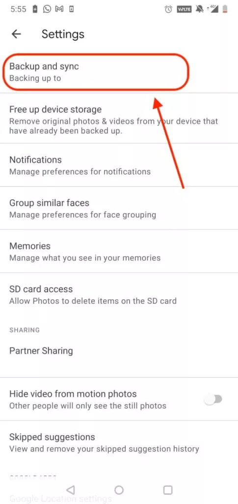 How to backup video and Sync using Google Photos