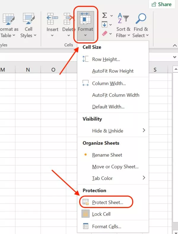 Remove protection from Excel Sheet