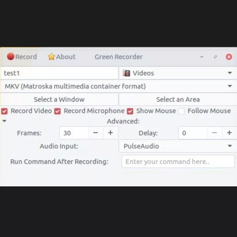 Green recorder for Linux