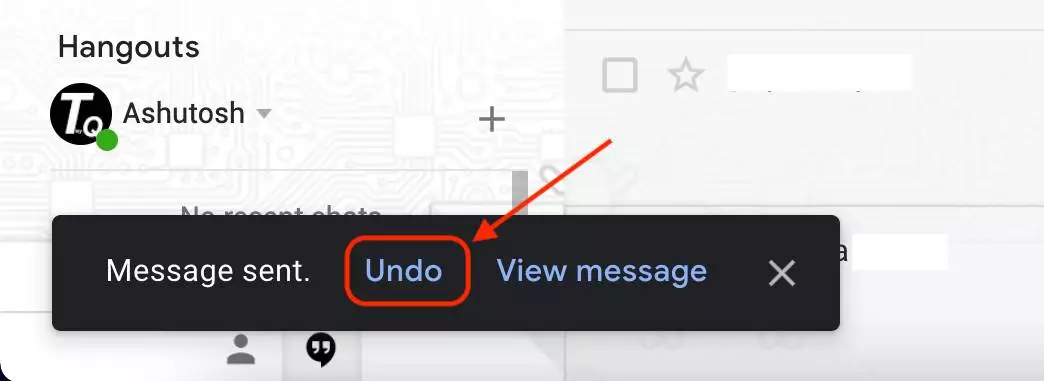 Unsend email in gmail