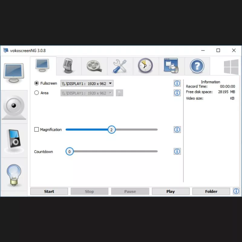 Vokoscreen recorder for Linux