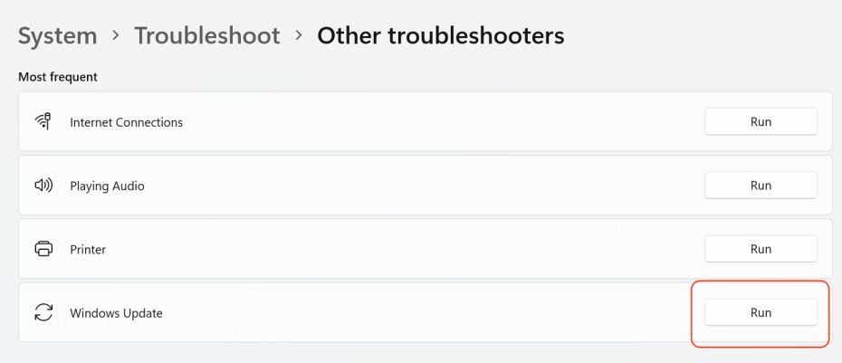 Troubleshoot Windows Update on Windows 11