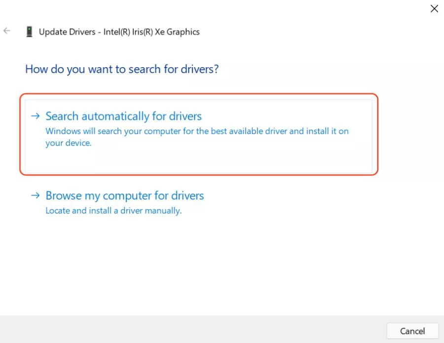 Update graphics driver to fix minecraft error code exit 0