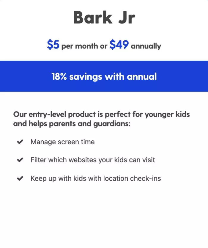 Bark app pricing