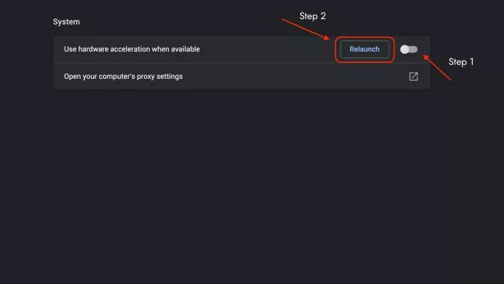 How to disable hardware acceleration on Google Chrome