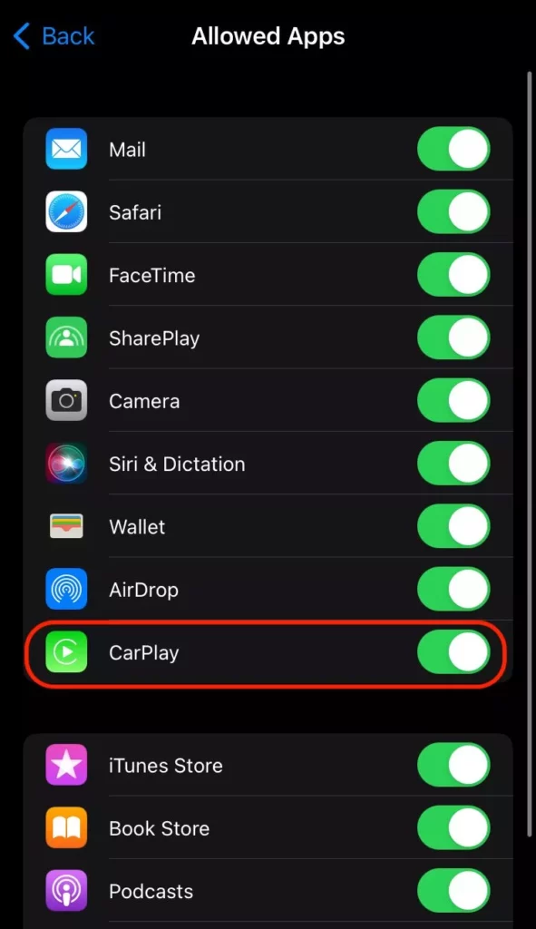 CarPlay wont connect