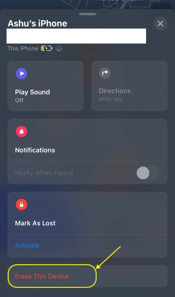Remove data from locked iPhone