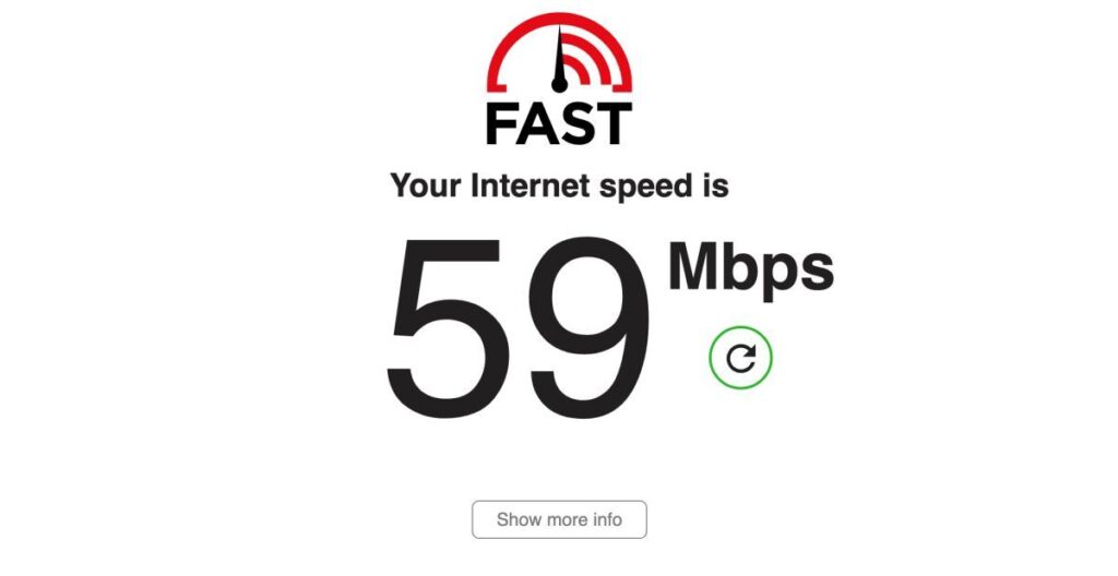 Fast internet connection