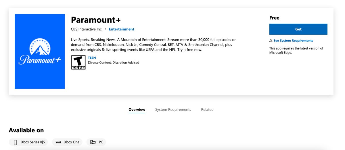 How to Install & Watch Paramount Plus on Xbox Tiny Quip