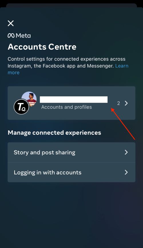 Unlink Facebook account from Instagram