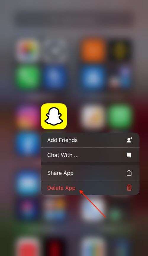 Reinstall Snapchat to fix Snapchat notifications not showing