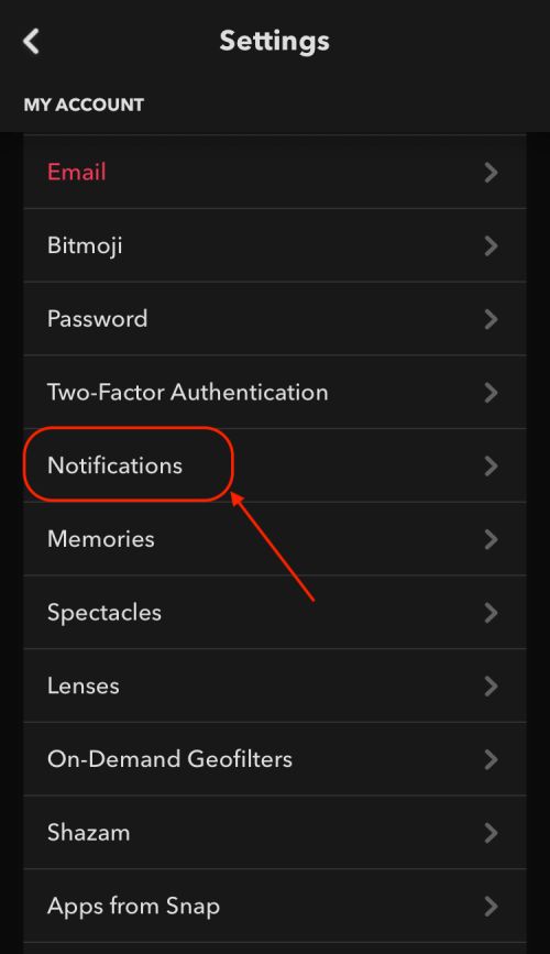 Snap notifications not working
